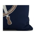 thumbnail image 2 of Simply Daisy, 18" x 18" Ship Wheel , Geometric Print Outdoor Pillow, Navy, 2 of 2