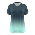 thumbnail image 4 of Womens T Shirts Plus Size Short Sleeve Oversized V Neck Short Sleeved Solid Color Summer Base Shirt Sports T Shirt, 4 of 4