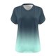 thumbnail image 4 of Camisas de Verano para las Mujeres de Manga Corta con Cuello en V de Gran Tamaño, Camisas de Gran Tamaño para las Mujeres, 4 of 4