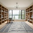 thumbnail image 2 of ODIKA 9'x12' Indigo Marled Handwoven Design Washable Area Rug Intricate Patterns with Modern Flair for Great Room, Indoor Concept, Large Living Low Pile, Flatwoven, 2 of 7