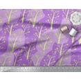 thumbnail image 3 of Soimoi Purple Cotton Poplin Fabric Artistic Leaves Fabric Prints By Yard 42 Inch Wide, 3 of 3
