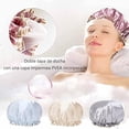 thumbnail image 4 of 4 Piezas Gorro de Seda para Dormir, Gorros de Baño, Cuidado del Cabello, Doble Capa Protector para Ducha, Dormir y Belleza, Gorro de Satín para Dormir, 4 of 4