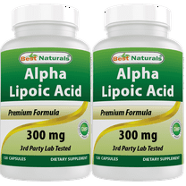Best Naturals Alpha Lipoic Acid 300 mg 2 Pack Capsules