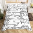 thumbnail image 3 of Dinosaur Bedding Set Full, Kids Teens Ancient Animal Comforter Cover Adult, 3 of 6