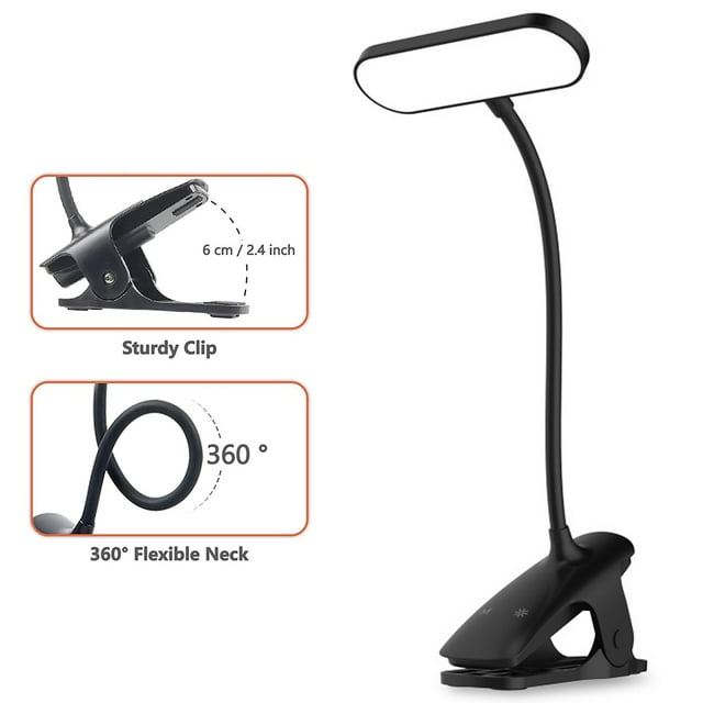 Reading Light, 36 LED Clip On Light for Bed Headboard, Book Light for