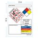 thumbnail image 2 of Etiquetas de datos SDS OSHA Merhoff & Larkin, 10 x 7,5 cm, 250 pegatinas, 2 of 6