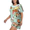 thumbnail image 2 of Lsque Sanrio Women's Short-Sleeved Pajama Set - 2 Piece Soft and Lightweight Sleepwear Set-Large, 2 of 9