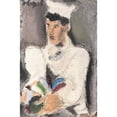 thumbnail image 2 of Helmut Kolle 17x24 Black Ornate Framed Double Matted Museum Art Print Titled: The Cook and the Rooster (1924), 2 of 5