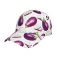 thumbnail image 2 of Baseball Cap, Purple Eggplant Slices Trucker Hats Women Dad Hat For Workouts - Baseball Hat Adjustable Size, 2 of 2
