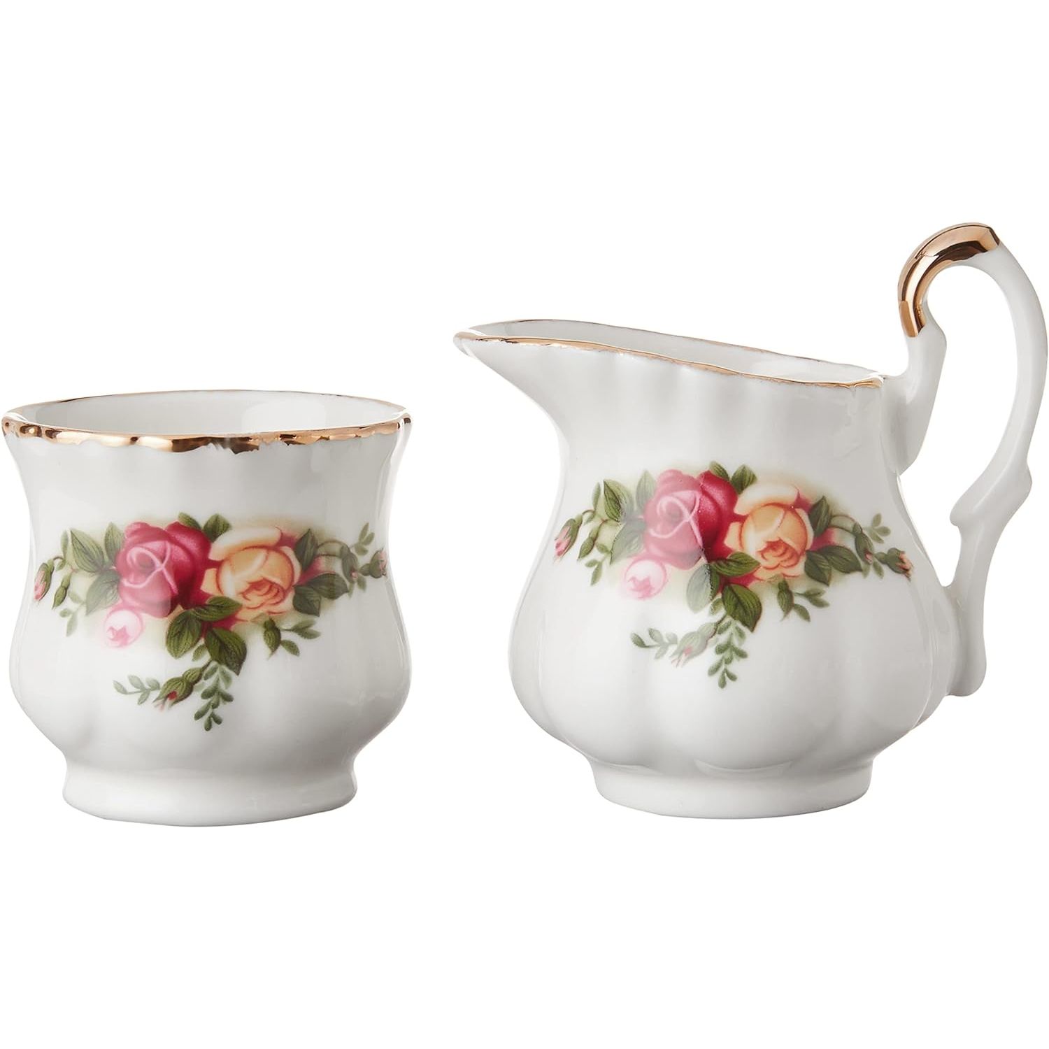 Royal Albert Old Country Roses Tea Set 9 Pieces Le Petite, Bone China, Multicolor - OCRFUN22117 - image 4 of 6