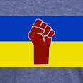 thumbnail image 3 of CafePress - Ukrainian Flag With Fist T Shirt - Mens Tri-blend T-Shirt, 3 of 4