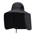 thumbnail image 4 of Sombrero de pescador informal con protección solar para playa, camping, escalada, deportes, mujeres y hombres. Negro, 4 of 9