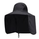 thumbnail image 4 of Sombrero de pescador de poliéster multifuncional con protección ar para senderismo, playa y exteriores. Negro, 4 of 8