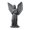 Grey, variant on KGJQ 3D Printed Crown Angel Figurine, Vintage Guardian Angle Statue, Artistic Winged Women Sculpture for Home Tabletop Decoration