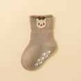 thumbnail image 2 of Fun Novelty Pattern Socks Thickened Thermal Mid-Calf Socks Non-Slip Indoor Socks Fuzzy Cozy Cabin Socks Plush Relaxed Fit Socks, 2 of 5
