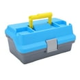 thumbnail image 2 of Caso de Almacenamiento de Accesorios de Pesca, Caja de AParjos de Bandeja Clásica que se Puede Hacer de Tres Capas para Pescar, 2 of 7