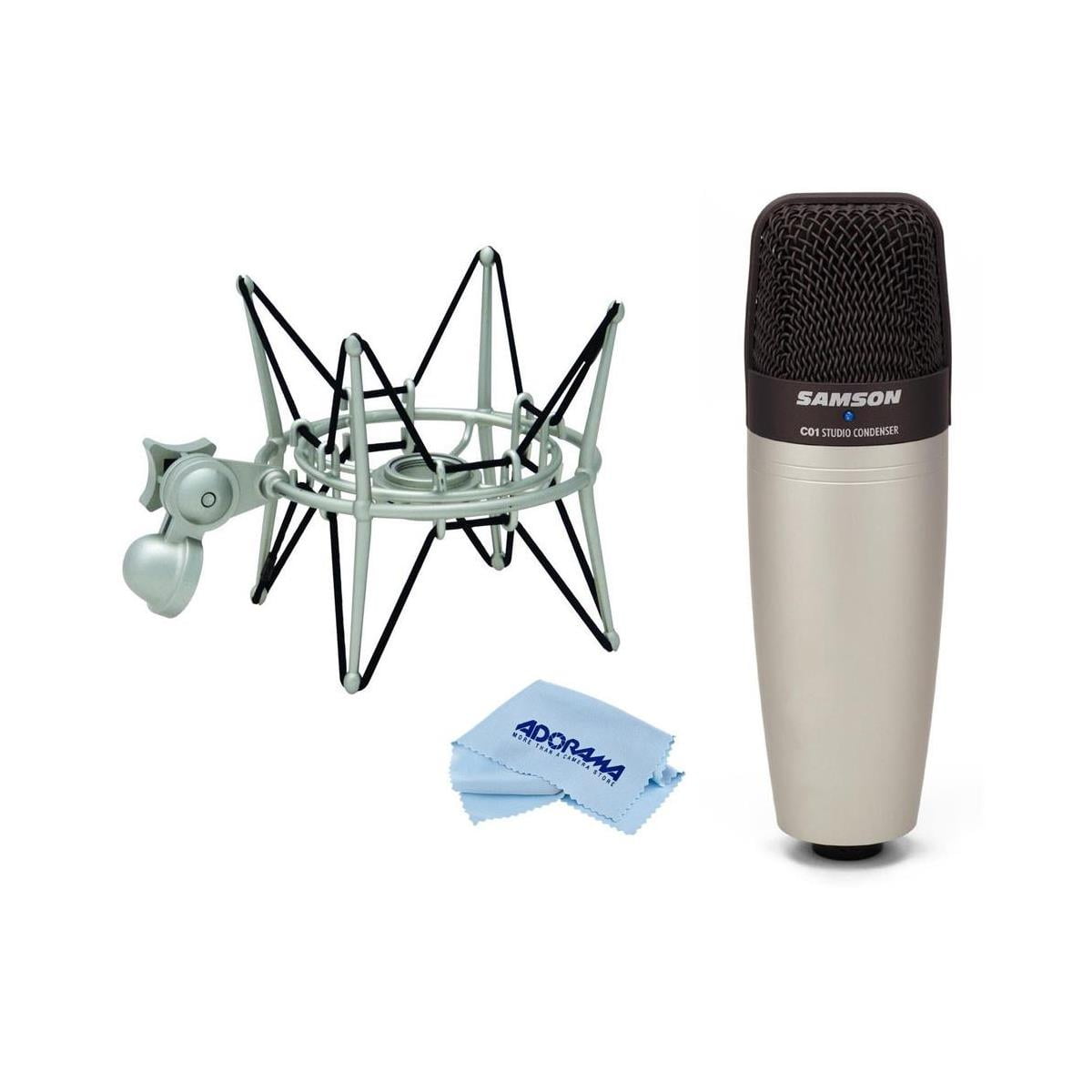 Samson C01 Condenser Microphone 40 Hz 0 Ohms Impedance With Samson Sp04 Spider Shockmount For Gm1u G Track Microphone Microfiber Cloth Walmart Com Walmart Com Samson C01 Condenser Microphone 40 Hz 0 Ohms Impedance With Samson Sp04 Spider Shockmount For Gm1u G Track Microphone Microfiber Cloth Walmart Com Walmart Com