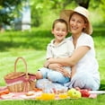 thumbnail image 4 of Cesta de almacenamiento de pan Canasta de mano Canasta de picnic al aire libre con tapas dobles, 4 of 5