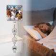 thumbnail image 4 of 12 Inch Wall Clock Battery Operated Silent Clock Decorative for Office, Kitchen, Outdoor, Living Room，Cats Selfie Art, 4 of 4