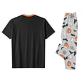 thumbnail image 4 of Family Matching Halloween Pajamas Set Skull Witch Hat Crew Neck Funny Pajamas Ghost Spider Web Horror Wide Leg Loungewear, Women:S, 4 of 7