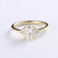 thumbnail image 5 of solitaire jewels 1.7CT Oval Moissanit Engagement Ring For Women, 14K Yellow Gold, 5 of 7