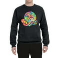 thumbnail image 2 of Wild Bobby Rainbow Painted I've Got The Whole World Dean Russo Design Inspirational/Christian Unisex Crewneck Sweatshirt, Black, 5X-Large, 2 of 6