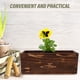 thumbnail image 5 of Maceta de madera decorativa para ventana, rectangular, rústica, de madera, para jardín, suculenta, decoración de boda, 5 of 7