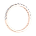 thumbnail image 2 of 1/2 Carat Round Diamond Wedding Band Ring in 14K Rose Gold (Ring Size 5.5) (SI1-SI2 Clarity), 2 of 5