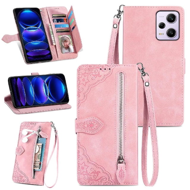 Funda billetera anti-golpes para GANGXUN Redmi Note 12 Pro , ideal para día a día y trabajo