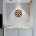 thumbnail image 5 of Yayeee Wall Clock Battery Operated 9.5" Silent Quartz Non-Ticking for Living Room Decor, Retro Blossom Flower, 5 of 8