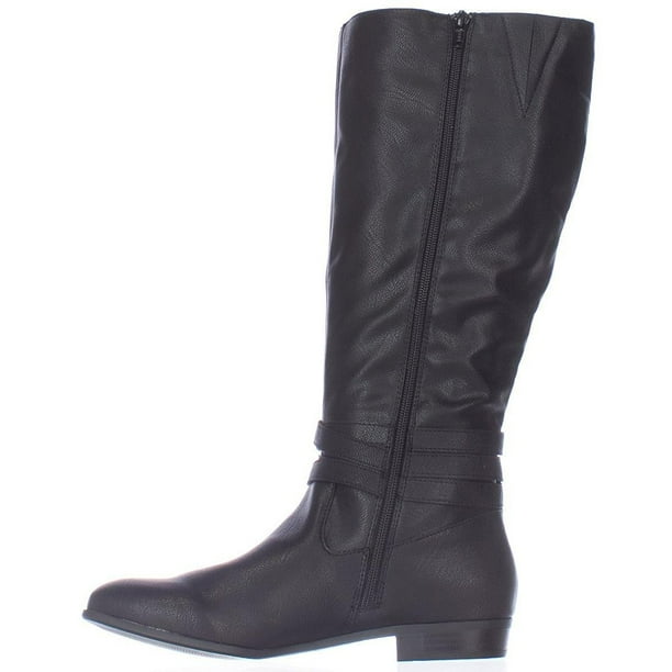 Style & Co. - Womens Fridaa Round Toe Mid-Calf Riding Boots - Walmart.com - Walmart.com