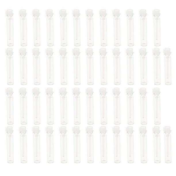 2ml 50Pcs Muestra de plástico vacías Gorra blanca shamjiam Frascos de frascos de perfume vacíos