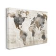 thumbnail image 3 of Stupell Industries Vintage Rustic World Map Town & City Painting Gallery Wrapped Canvas Print Wall Art, 3 of 5