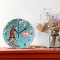 thumbnail image 2 of GZHJMY Christmas Gnome Clock Silent Round PVC Wall Clock Non Ticking Battery Device Clocks Creative Decoration Wall Clock for Living Room Bedroom Office Kitchen, 2 of 7
