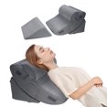 thumbnail image 1 of VEVOR Orthopedic Bed Wedge Pillow 4 Pcs Adjustable for GERD Sleep Back Leg Neck, 1 of 1