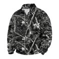 thumbnail image 6 of Havenx Men's Flannel 1/4 Zip Pullover Sweatshirt Long Sleeve Collared Pullover Sweater Mock Neck Camouflage Print Sweatshirt 2026 Fall Winter Casual Lightweight Soft Outfits,Black L, 6 of 7