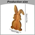 thumbnail image 2 of Clearance Farmhouse Bunny Serving Wood Trays (Set Of 1) Nesting Rabbit Shaped Wooden Charcuterie Serving Platters For Easter Or Spring Rustic Decorative for Home & Kitchen Brown, 2 of 5