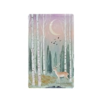 Yayeee Blank Wall Plate Cover 1-Gang 4.5"x2.7" Home Unused Decorative Outlet, Green Deer