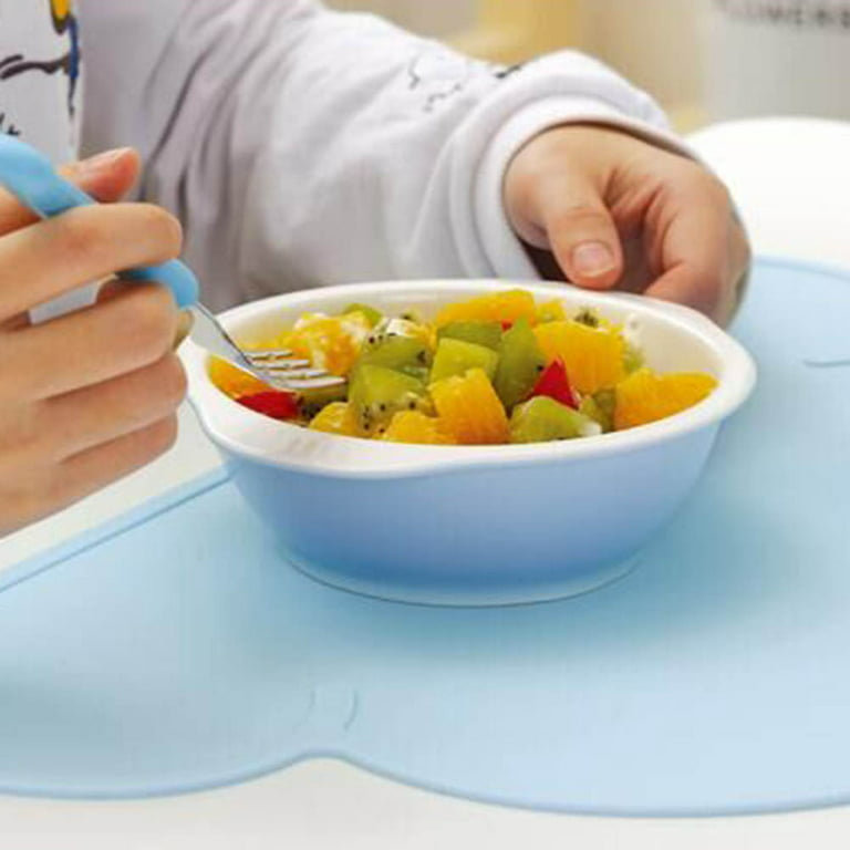 Kids Placemat - Silicone Cloud Shape Placemat Non Slip Placemat for Baby Toddlers, Portable Food Mat BPA Free Reusable Placemats for Travel and High