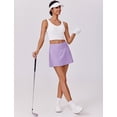 thumbnail image 4 of PINSPARK Tennis Skirts for Women V-Waisted Athletic Skort Quick Dry Golf Skirts with 2 Pockets Shorts, 4 of 6