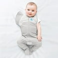 thumbnail image 3 of Love to Dream Swaddle UP Transition Baby Sleep Bag 1.0 TOG, Zip-Off Wings, Large 19-24 lbs, Grey, 3 of 8