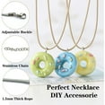 thumbnail image 6 of Kironypik 30 Pieces Leather Necklace Cord Portable Electroplate Tear-resistant Pendant Bracelets Jewelry Making Chain Rope with Clip Black 2mm, 6 of 6