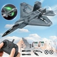 thumbnail image 2 of JoyStone F22 Raptor Jet Airplane Model, 2 Channels 2.4 GHz RC Plane Toy, Easy to Fly RC Glider for Kids Boys Girls Adults, 2 of 9