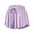 thumbnail image 2 of Flowy Athletic Shorts for Women Gym Yoga Workout Running Biker Spandex Butterfly Tennis Cute Clothes Summer, 2 of 7