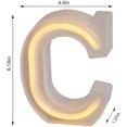 thumbnail image 5 of Letras De Marquesina Iluminadas Letras De Luces Letreros De Neón,Decoración De Pared/Decoración De Mesa para El Bar En Casa Navidad, Fiesta De Cumpleaños, Día De San Valentín Palabras-Blanco Cáli, 5 of 5