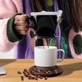 thumbnail image 4 of Handmade Ceramic Pour Over Coffee Dripper - Portable Cone Brewer for Camping, Office & Home - Barista-Grade Filter Coffee Maker, 4 of 7