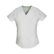 Women's Fashion Essentials Mock Wrap Scrub Top