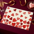 thumbnail image 1 of LSLJS Valentines's Day Linen Solid Color Letter Print Placemats Holiday Party Insulated Placemats Heart Print Placemats Suitable for Valentines's Day Products Holiday Products, 1 of 6