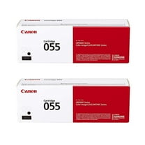 Canon 2 Pack CRG 055 Standard Capacity Toner Cartridge for MF743 & MF741 Printers, Black