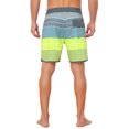 thumbnail image 3 of INSPIRE CHIC Men's Summer Drawstring Waist Color Block Striped Board Shorts 32 Light Green, 3 of 5